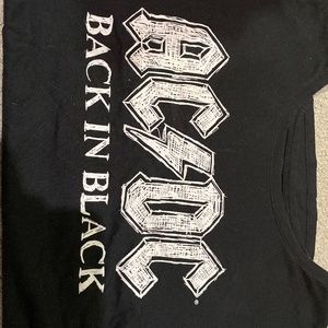 AC/DC back in black t shirt